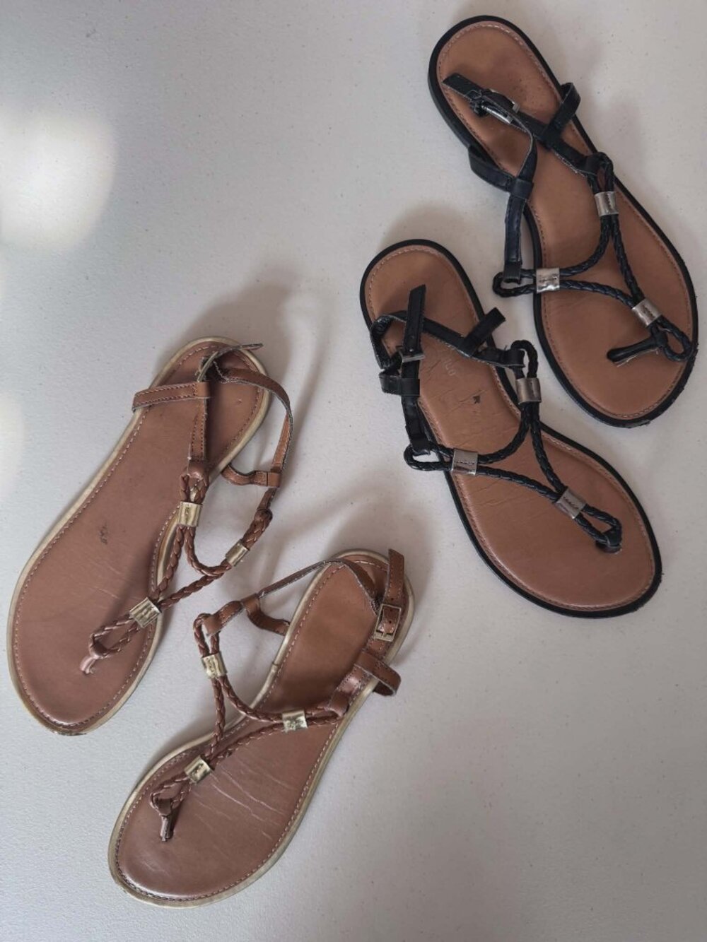 BUNDLE: 2 Pairs Montego Bay Club Wedge Sandals - Size 8